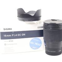OBIETTIVO SIGMA 16 MM F/1.4 DC DN C. SONY E-MOUNT.