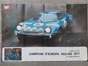 poster Autosprint Rally lancia stratos 1977 