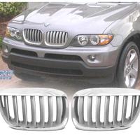 GRIGLIE BMW X5 E53 LCI 04-06 LOOK TITANIO CROMATO 