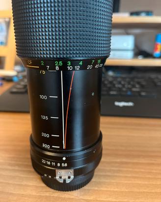Vivitar 75-300 mm f5.6 zoom a pompa (Nikon)