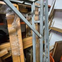 infissi Schüco alluminio finitura legno mai usati