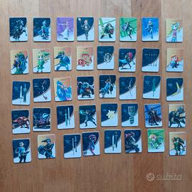 Set 40 mini carte Amiibo NFC Zelda - BOTW e TOTK 