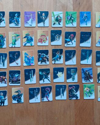 Set 40 mini carte Amiibo NFC Zelda - BOTW e TOTK 