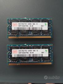 4 gb di ram 2x2gb pc2 6400s 666 