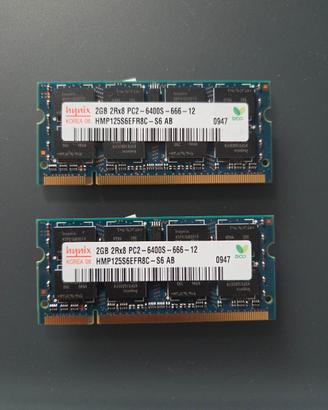 4 gb di ram 2x2gb pc2 6400s 666 