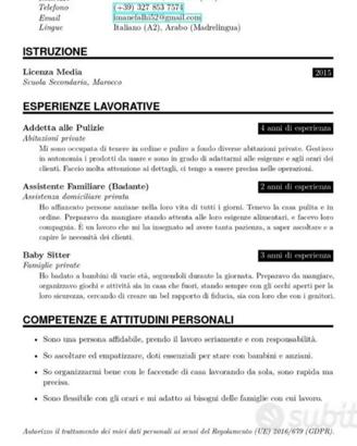 Addetta alle pulizie