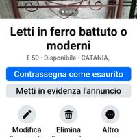 Lettini ferro battuto