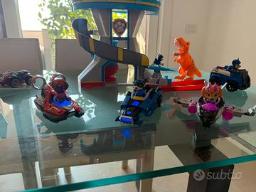 Paw Patrol grande lotto con torre,camion e veicoli