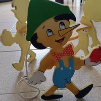 Lampadario per cameretta bambini a tema Pinocchio