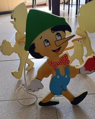 Lampadario per cameretta bambini a tema Pinocchio