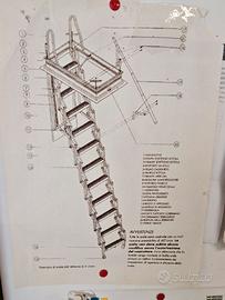 scala retrattile per soffitta 70x120