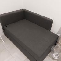 Divano letto chaise-longue singolo come nuovo