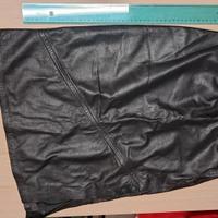 Gonna in vera pelle nera taglia 42 anni 60