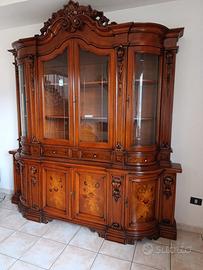Credenza/vetrina in legno massello primi ’900