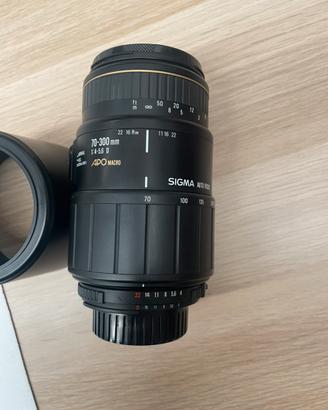 Obiettivo Sigma 70-300mm