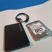Hard Disk Toshiba 320GB con case esterno In ottime