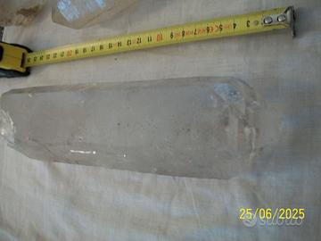 punta lineare di quarzo ialino tabulare x orgonica