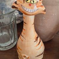 Bottiglia decanter gatto vintage 