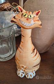 Bottiglia decanter gatto vintage 