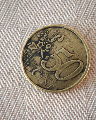 Moneta rara con decentramento 50 cent