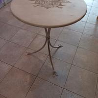 tavolino shabby ferro battuto 