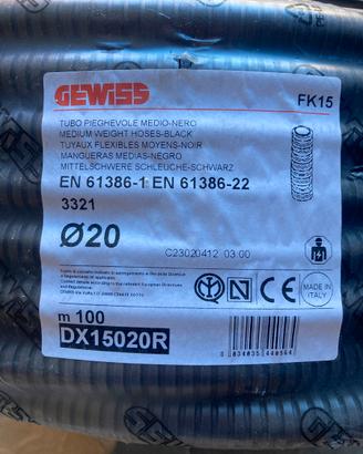 Corrugato Gewiss diametro 20…100 mt