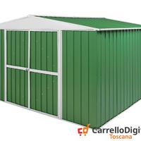 Box in Acciaio da giardino 360x345 150kg verde