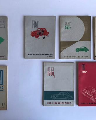 Libretti Manuale FIAT 500 e altri