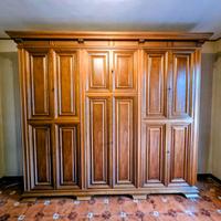 Armadio 6 ante in stile classico in legno massello