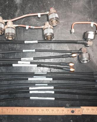 lotto di cavetti RF semirigidi N e SMA
