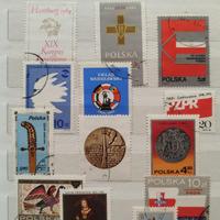 Lotto set 200 francobolli Polonia + Raccoglitore