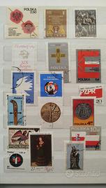 Lotto set 200 francobolli Polonia + Raccoglitore