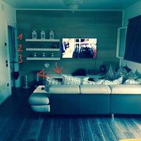 Mensole in legno per parete salotto