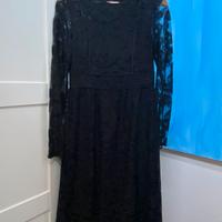 Abito in pizzo nero ZARA