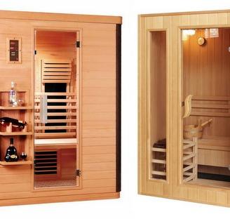 Sauna infrarossi finlandese varie misure 2 posti