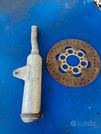 Silenziatore+ disco freno ant Cagiva WMX 125 87/88