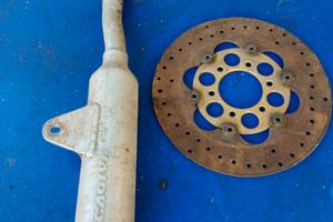 Silenziatore+ disco freno ant Cagiva WMX 125 87/88