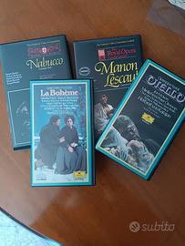 lotto 4 Videocassette vintage Teatro Opera Puccini