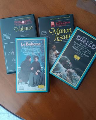 lotto 4 Videocassette vintage Teatro Opera Puccini
