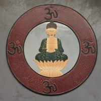 Specchio / quadro design Budda - 60 cm diam.