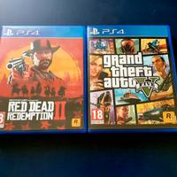 🎮 GTA 5 e RED DEAD REDEMPTION 2 PS4/5 COME NUOVI