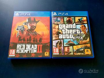 🎮 GTA 5 e RED DEAD REDEMPTION 2 PS4/5 COME NUOVI