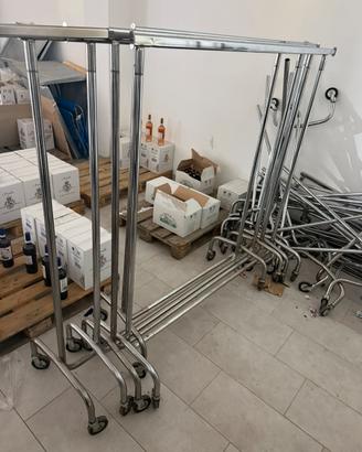 20 stender porta abiti professionali con ruote