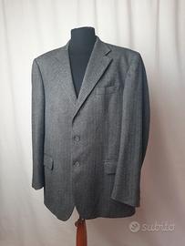 Giacca spigata sartoriale tessuto Loro Piana