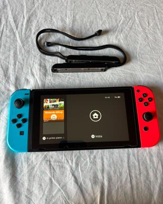 Nintendo switch con giochi e accessori