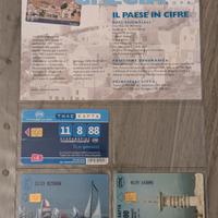 3 Schede Telefoniche greche Con Scheda Bolaffi