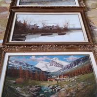 Tris Quadri olio su tela  medie dimensioni  92x72