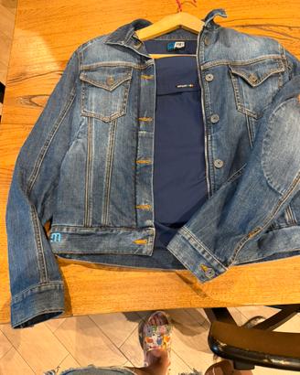 Giubbotto denim da moto donna