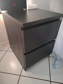set malmo ikea marrone nero