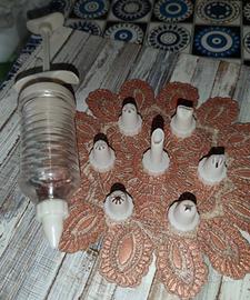 Siringa per dolci con 8 beccucci